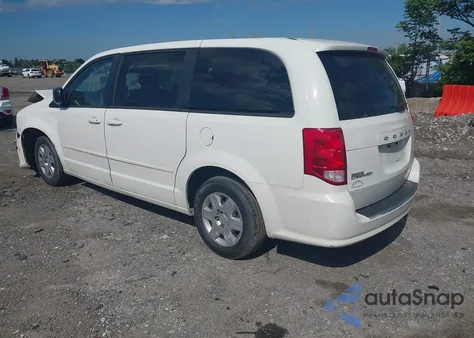 2012 Dodge Grand Caravan Se/Avp z USA, uszkodzony, nr VIN 2C4RDGBG9CR405704